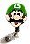 Porta Crachá Retrátil com Aplique Rosto Luigi - Imagem 1