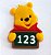 Aplique Emborrachado Ursinho Pooh 123 - Imagem 1