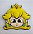 Aplique Emborrachado Rosto Princesa Peach - Imagem 1