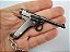 Chaveiro Miniatura Arma Luger P08 - Imagem 1