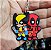 Chaveiro Emborrachado Dead Pool e Wolverine - Imagem 1