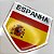 Adesivo Resinado Escudo País Espanha - Imagem 1