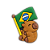 Aplique Emborrachado Capivara Brasil - Imagem 1