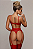 KIT ILUSION RED + CINTA DE RENDA VERMELHA+ MEIA - 4 PEÇAS - Imagem 2