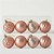 BOLAS DECORADAS NATAL ROSA CLARO 8 BOLAS - Imagem 1