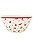 BOWL MELAMINA BERRY LISTRAS E POA 750ML BCO/VERM - Imagem 1