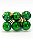 KIT BOLA NATALINA 4CM 6 UNIDADES VERDE - Imagem 1