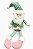 PAPAI NOEL SENTADO VERDE/ROSA - Imagem 1