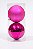 BOLA NATALINA 12CM 2 UNIDADES ROSA - Imagem 1