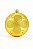 BOLA NATALINA DECORADA 10CM DOURADO - Imagem 1