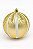 BOLA NATALINA DECORADA 10CM DOURADO - Imagem 1