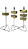 KIT SUPORTE METÁLICO CROMADO C/ PRENDEDOR PARA FITAS OLFATIVAS MOD 04 - Imagem 1