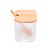 Pote Canelado Bamboo c/ Colher - Imagem 1