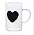 Caneca Black Heart 280ml - Imagem 1