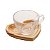 Xícara p/ Chá Woody Heart 190ml - Imagem 1