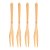 Garfo p/ Petisco Bamboo - 4 peças - Imagem 1