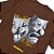 CAMISETA CHORA AGORA RI DEPOIS MARROM - Imagem 4