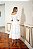 VESTIDO MIDI EM LAISE BRANCO - Imagem 3