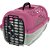 Caixa de Transporte Plast Pet Panther Para Cães e Gatos - Cinza / Rosa - Imagem 1