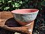 Bowl de cerâmica esmaltado verde e rosa claro - Imagem 1