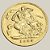 Moeda de Ouro de ½ Libra, Reino Unido - Ano: 1899 - Rainha Vitória do Reino Unido "Old Head" - Imagem 2