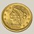 Moeda de Ouro de 2½ Dólares, EUA - Ano: 1905 - Presidente Theodore Roosevelt, Jr. - Imagem 1