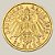 Moeda de Ouro de 20 Marcos, Império Alemão - Ano: 1914 - Grão-Duque Frederico II de Baden - Imagem 2