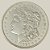 Moeda de Prata de 1 Dólar - EUA - Ano: 1921 - Morgan Dollar - Presidente Warren Gamaliel Harding - Imagem 1