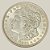 Moeda de Prata de 1 Dólar - EUA - Ano: 1921 - Morgan Dollar - Presidente Warren Gamaliel Harding - Imagem 1