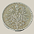 Moeda de prata, 1 Mark (1874F) – Guilherme I – Tipo 1 – Escudo Grande / Águia Pequena – Império Alemão - Imagem 2