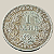 Moeda de prata, 1 Mark (1874F) – Guilherme I – Tipo 1 – Escudo Grande / Águia Pequena – Império Alemão - Imagem 1