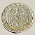 Moeda de prata, 1 Reichsmark (1925A) – República de Weimar – Alemanha - Imagem 2
