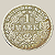 Moeda de prata, 1 Mark (1875G) – Guilherme I – Tipo 1 – Escudo Grande / Águia Pequena – Império Alemão - Imagem 1