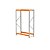 Mini Porta Pallet 250Kg Inicial 2000x1200x600 - 2 Níveis - Imagem 1