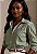 Camisa Feminina Clássica Listrada em Algodão e Linho Polo Ralph Lauren - Verde Oliva - Imagem 4