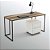 Escrivaninha Industrial - Mesa Home Office - Escolha o tamanho e cor - 100% MDF e Metalon - Imagem 1