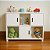 Estante Branca de Nichos com Portas - 100% MDF - Organize o quarto das crianças! - Imagem 1
