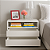 Mesa de Cabeceira Branca Clean com 2 Gavetas – 100% MDF | Design Moderno e Funcional - Imagem 2
