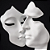 Estátua Abstrata Nordic Mask feita em Resina - Imagem 13