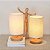 Luminária de Cabeceira com USB – Abajur de Mesa com Design Cilíndrico para Quarto Moderno - Imagem 12