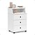 Mesa Cabeceira 3 Gavetas Nicho Decorativo Mesinha Quarto Luxo Nova Lateral Cama - Imagem 2