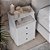 Mesa Cabeceira 3 Gavetas Nicho Decorativo Mesinha Quarto Luxo Nova Lateral Cama - Imagem 5