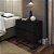 Mesa Cabeceira 2 Gavetas cor Preto para Cama Casal com Pés de Ferro Estilo - Imagem 2