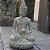 Estátua de Buda movida a energia solar inspirada em Zen com luz - Decoração Jardim - Imagem 11