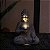 Estátua de Buda movida a energia solar inspirada em Zen com luz - Decoração Jardim - Imagem 6