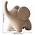 Estátua de Elefante Decoração de Casa Elegante Estatueta de Elefante de Resina - Imagem 6