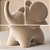 Estátua de Elefante Decoração de Casa Elegante Estatueta de Elefante de Resina - Imagem 3