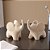 Estátua de Elefante Decoração de Casa Elegante Estatueta de Elefante de Resina - Imagem 8