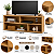Rack para TV Minimalista com Nichos – Móvel em MDF 120x60x30cm | Organizador para Sala - Imagem 6