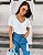 T-shirt Lisa - Modelagem Ampla | Cores: Cinza Chumbo, Preta, Branca e Rosa - Imagem 7